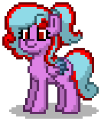 Size: 704x848 | Tagged: safe, artist:topsangtheman, imported from derpibooru, oc, oc only, oc:star beats, pegasus, pony, pony town, pixel art, simple background, solo, transparent background