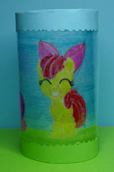 Size: 1024x1536 | Tagged: safe, artist:malte279, imported from derpibooru, apple bloom, craft, lantern, transparent paper