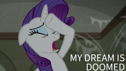 Size: 1920x1080 | Tagged: safe, edit, edited screencap, editor:quoterific, imported from derpibooru, screencap, rarity, the saddle row review, solo