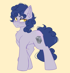 Size: 1158x1208 | Tagged: safe, artist:thieftea, imported from derpibooru, oc, earth pony, pony, looking at you, male, simple background, solo