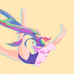 Size: 2666x2666 | Tagged: safe, artist:soapwf, imported from derpibooru, rainbow dash, human, equestria girls, clothes, humanized, leotard, simple background