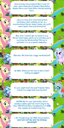 Size: 2048x4096 | Tagged: safe, imported from derpibooru, filthy rich, fluttershy, ocellus, silverstream, changedling, changeling, hippogriff, pegasus, pony, dialogue, dialogue box, english, event, female, gameloft, mare, my little pony: magic princess, official, speech bubble, text