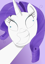 Size: 2894x4093 | Tagged: safe, artist:fizzban08, imported from derpibooru, rarity, pony, unicorn, crazy face, derp, faic, female, gradient background, solo