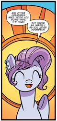 Size: 636x1332 | Tagged: safe, artist:kate sherron, idw, imported from derpibooru, pixie cut (g4), earth pony, pony, spoiler:comic, spoiler:comic74, dialogue, female, g4, mare, solo, speech bubble