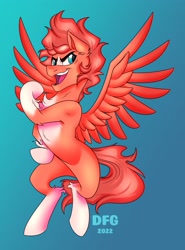 Size: 2469x3329 | Tagged: safe, artist:dragonfoxgirl, imported from derpibooru, oc, oc only, pegasus, pony, gradient background, solo