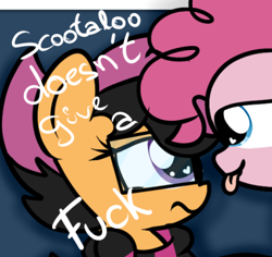 Size: 386x364 | Tagged: safe, artist:askscootahipster, imported from derpibooru, pony, ask scootahipster, bust, clothes, glasses, heart, implied vore, kitchen eyes, looking at each other, looking at someone, scarf, scootahipster, striped scarf, tongue out, vulgar
