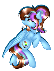 Size: 2016x2648 | Tagged: safe, artist:aquasky987, imported from derpibooru, oc, oc only, pegasus, pony, butt, looking back, pegasus oc, plot, simple background, slim, solo, white background, wings