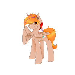 Size: 800x800 | Tagged: safe, artist:kathepart, imported from derpibooru, oc, oc only, oc:fededash, pegasus, pony, chest fluff, simple background, solo, transparent background