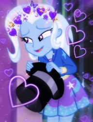 Size: 828x1078 | Tagged: safe, artist:mylittlesparkly, edit, imported from derpibooru, trixie, human, equestria girls