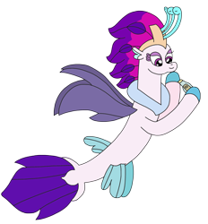 Size: 2448x2634 | Tagged: safe, artist:supahdonarudo, imported from derpibooru, queen novo, seapony (g4), my little pony: the movie, bottle, holding, redraw, simple background, transparent background