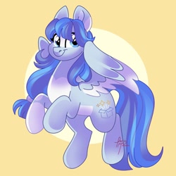 Size: 894x894 | Tagged: safe, artist:fizzlefer, imported from derpibooru, oc, oc only, pegasus, pony, gradient background, solo