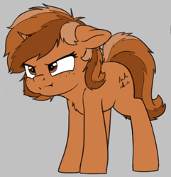 Size: 389x403 | Tagged: safe, artist:zippysqrl, imported from derpibooru, oc, oc only, oc:sign, pony, unicorn, :i, aggie.io, angry, angy, female, freckles, grumpy, simple background, solo
