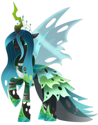Size: 4576x5801 | Tagged: safe, artist:harmonicdreemur1308, imported from derpibooru, queen chrysalis, changeling, changeling queen, alternate universe, female, simple background, solo, transparent background