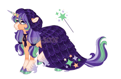 Size: 3500x2300 | Tagged: safe, artist:gigason, imported from derpibooru, oc, oc:wand swish, pony, unicorn, cloak, clothes, cloven hooves, female, mare, obtrusive watermark, simple background, solo, transparent background, watermark