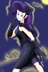 Size: 2133x3216 | Tagged: safe, artist:film77asq, imported from derpibooru, rarity, human, clothes, costume, halloween, holiday, humanized, solo