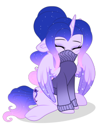 Size: 2032x2504 | Tagged: safe, artist:existencecosmos188, imported from derpibooru, oc, oc only, oc:existence, alicorn, pony, alicorn oc, ethereal mane, eyes closed, horn, simple background, smiling, starry mane, transparent background, wings