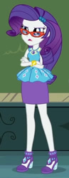 Size: 307x795 | Tagged: safe, imported from derpibooru, screencap, rarity, equestria girls, equestria girls series, happily ever after party, cropped, glasses, rarity peplum dress, solo