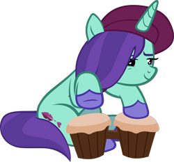 Size: 4350x4062 | Tagged: safe, artist:ironm17, imported from derpibooru, pony, unicorn, spoiler:g5, spoiler:my little pony: tell your tale, absurd resolution, beret, bongos, colored hooves, female, g4, g5, g5 to g4, generation leap, hat, mare, musical instrument, my little pony: tell your tale, onyx, simple background, smiling, solo, transparent background, vector