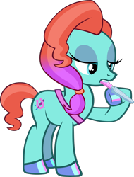 Size: 4010x5274 | Tagged: safe, artist:ironm17, imported from derpibooru, jazz (g5), earth pony, pony, absurd resolution, colored hooves, female, g4, g5, g5 to g4, generation leap, mare, my little pony: tell your tale, raised hoof, simple background, solo, transparent background, vector