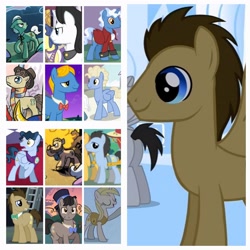 Size: 2880x2880 | Tagged: safe, imported from derpibooru, black marble, chain letter (character), doctor whooves, lucky clover, perfect pace, perry pierce, pokey pierce, time flies, time turner, well-wisher, earth pony, pegasus, pony, unicorn, make new friends but keep discord, slice of life (episode), sonic rainboom (episode), the best night ever, winter wrap up, butt, clothes, doctor who, eighth doctor, eleventh doctor, female, fifth doctor, first doctor, fourteenth doctor, fourth doctor, fourth doctor's scarf, male, mare, ninth doctor, plot, raggedy doctor, scarf, second doctor, sixth doctor, stallion, striped scarf, tenth doctor, third doctor, thirteenth doctor, war doctor