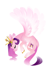 Size: 800x1100 | Tagged: safe, artist:28gooddays, imported from derpibooru, pipp petals, pegasus, pony, eyes closed, g5, simple background, solo, white background