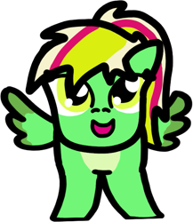 Size: 527x608 | Tagged: safe, artist:cocacola1012, imported from derpibooru, oc, oc only, oc:gumdrops, pegasus, pony, simple background, smol, solo, transparent background