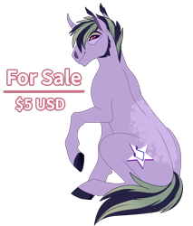 Size: 1700x2000 | Tagged: safe, artist:heathywolf, artist:silkybell, imported from derpibooru, king sombra, starlight glimmer, oc, unicorn, adoptable, adopted offspring, male, offspring, parent:king sombra, parent:starlight glimmer, parents:starlightsombra, solo, stallion, starlight glimmer x sombra