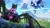 Size: 2500x1406 | Tagged: safe, imported from derpibooru, oc, oc:moonlight drop, pegasus, robot, floating island, guardian (breath of the wild), solo, sword, the legend of zelda, the legend of zelda: breath of the wild, weapon