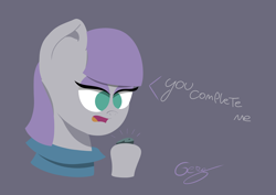 Size: 7016x4961 | Tagged: safe, artist:realgero, imported from derpibooru, maud pie, earth pony, pony, boulder (g4), dialogue, simple background, solo