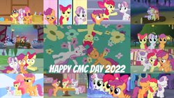 Size: 1978x1113 | Tagged: safe, edit, edited screencap, imported from derpibooru, screencap, apple bloom, scootaloo, sweetie belle, a hearth's warming tail, call of the cutie, crusaders of the lost mark, flight to the finish, growing up is hard to do, hearts and hooves day (episode), one bad apple, parental glideance, sleepless in ponyville, stare master, surf and/or turf, the show stoppers, adorabloom, candy, candy cane, cart, clothes, cute, cutealoo, cutie map, cutie mark crusaders, cutie mark cuties, diasweetes, female, flower, fluttershy's cottage, food, hearth's warming eve, older, show stopper outfits, trio, trio female, trio focus
