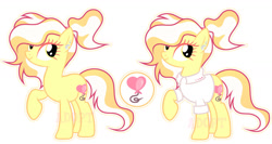 Size: 1280x681 | Tagged: safe, artist:vi45, imported from derpibooru, oc, earth pony, pony, clothes, female, mare, shirt, simple background, solo, white background