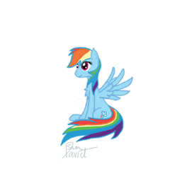 Size: 400x399 | Tagged: safe, artist:samuel-neocros, imported from derpibooru, rainbow dash, pegasus, pony, chest fluff, female, mare, simple background, smiling, solo, transparent background, wings