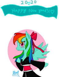 Size: 727x942 | Tagged: safe, artist:samuel-neocros, imported from derpibooru, rainbow dash, pegasus, pony, alternate design, bow, clothes, female, hair bow, kimono (clothing), mare, simple background, solo, transparent background, wings