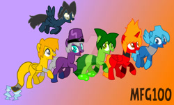 Size: 1024x624 | Tagged: safe, artist:mixelfangirl100, imported from derpibooru, pony, crossover, deviantart watermark, gradient background, lego, mixels, obtrusive watermark, ponified, speedpaint, watermark