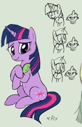 Size: 220x337 | Tagged: safe, artist:truthormare, spike, twilight sparkle, oc, oc:anon, pony, unicorn, /bale/, aggie.io, anon plushie, belly button, blushing, caught, cutie mark, doll, female, hug, hugging a plushie, mare, plushie, simple background, toy