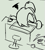 Size: 147x163 | Tagged: safe, artist:truthormare, oc, oc:dared step, pony, /bale/, aggie.io, desk, doodle, drawing tablet, faceplant, female, mare, monitor, monochrome, simple background, sketch, solo, stylus, tired
