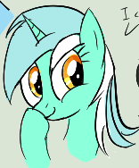 Size: 156x188 | Tagged: safe, artist:truthormare, imported from derpibooru, lyra heartstrings, pony, unicorn, /bale/, aggie.io, boop, cropped, female, mare, ponybooru import, self-boop, show accurate, simple background, smiling, solo