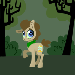 Size: 750x750 | Tagged: safe, artist:toadstool-prancer, imported from derpibooru, doctor whooves, time turner, oc, oc:tantamount, pony, disguise, disguised changeling, one ear down, solo, tantamount time turner