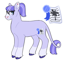 Size: 1280x1094 | Tagged: safe, artist:s0ftserve, imported from derpibooru, oc, oc:inkwell font, earth pony, pony, female, glasses, magical lesbian spawn, mare, offspring, parent:diamond tiara, parent:silver spoon, parents:silvertiara, simple background, solo, transparent background