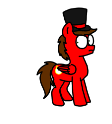 Size: 1275x1414 | Tagged: safe, artist:professorventurer, imported from derpibooru, oc, oc:professor venturer, pegasus, pony, derpibooru community collaboration, 2023 community collab, cautious, hat, looking sideways, male, pegasus oc, simple background, solo, top hat, transparent background