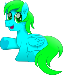 Size: 5305x6379 | Tagged: safe, artist:lincolnbrewsterfan, derpibooru exclusive, imported from derpibooru, oc, oc only, oc:blu deucee, pegasus, pony, derpibooru community collaboration, .svg available, 2023 community collab, :d, absurd resolution, adorable face, blue, cute, cute face, cute smile, folded wings, freckles, green, green eyes, green mane, green tail, happy, heart, heart hoof, highlights, inkscape, kneeling, looking at you, lying down, male, movie accurate, no base, ocbetes, open mouth, open smile, pegasus oc, ponyloaf, prone, shading, simple background, smiling, smiling at you, stallion, stallion oc, svg, tail, tongue out, transparent background, vector, waving, wings