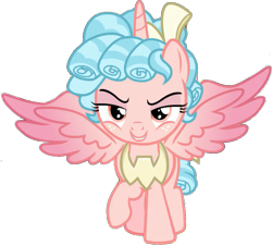 Size: 867x781 | Tagged: safe, artist:pascalmulokozi2, edit, edited screencap, imported from derpibooru, screencap, cozy glow, alicorn, pony, season 9, the ending of the end, spoiler:s09, alicornified, antagonist, background removed, cozycorn, female, filly, foal, race swap, simple background, solo, transparent background, villainess