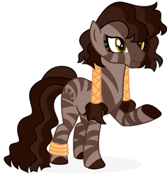 Size: 1280x1355 | Tagged: safe, artist:kabuvee, imported from derpibooru, oc, oc only, zebra, female, simple background, solo, transparent background
