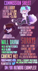 Size: 2400x4500 | Tagged: safe, artist:puppie, imported from derpibooru, oc, anthro, pony, advertisement, commission info, furry