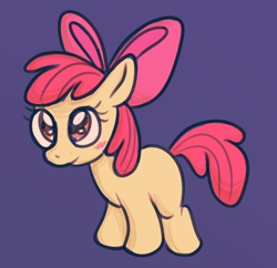 Size: 494x479 | Tagged: safe, artist:froutsuip, imported from derpibooru, apple bloom, earth pony, pony, cute, cutie mark crusaders, female, filly, foal, simple background, solo