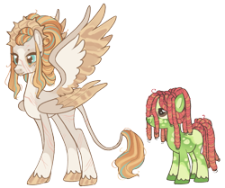 Size: 1451x1215 | Tagged: safe, artist:grubgruel, artist:lovedletters, imported from twibooru, princess celestia, tree hugger, alicorn, earth pony, pony, base used, couple, female, image, leonine tail, lesbian, mare, png, redesign, simple background, transparent background, unshorn fetlocks