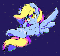 Size: 1500x1405 | Tagged: safe, artist:talimingi, imported from derpibooru, derpy hooves, pegasus, pony, female, flying, mare, smiling, solo, spread wings, underhoof, wings