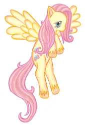 Size: 622x912 | Tagged: safe, artist:jejejoja, imported from derpibooru, fluttershy, pegasus, pony, 2011, old art, simple background, solo, white background