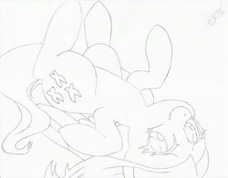 Size: 1087x850 | Tagged: safe, artist:deadmadness665, imported from derpibooru, fluttershy, pegasus, pony, cute, lineart, lying down, monochrome, on back, shyabetes, solo, traditional art