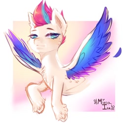 Size: 1050x1050 | Tagged: safe, artist:mielaink, imported from derpibooru, zipp storm, pegasus, pony, female, g5, mare, solo